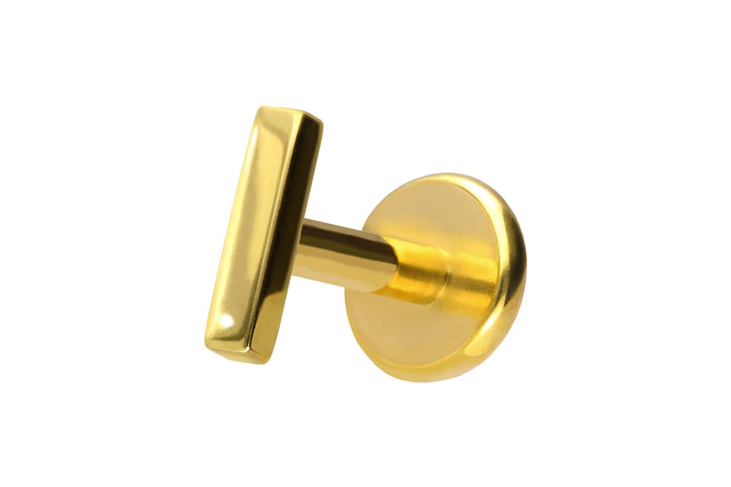 Titan Labret Piercing mit Push Fit BALKEN